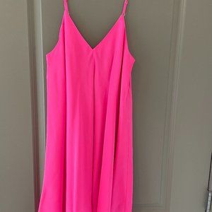 Amanda Uprichard hot pink swing dress